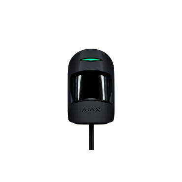 AJAX MotionProtect Plus Fibra - Détecteur de mouvement avec capteur micro-ondes Noir