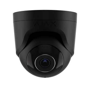 AJAX TurretCam ASP - Caméra de sécurité IP câblée 5 MP/2.8 mm Noir