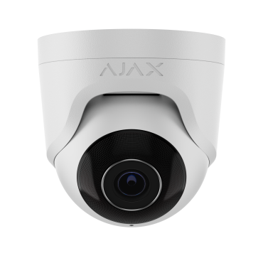 AJAX TurretCam ASP - Verkabelte IP-Sicherheitskamera 5 MP/4 mm Weiss