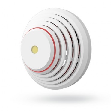 Détecteur d'incendie, de fumée et/ou de température en réseau radio avec buzzer et protection automatique