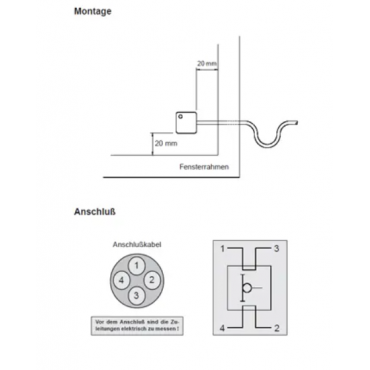 Passiver Glasbruchsensor - Weiss