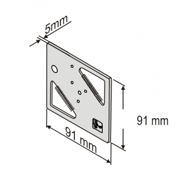 Befestigungsplatte GMXP-O für GM 730/GM 775