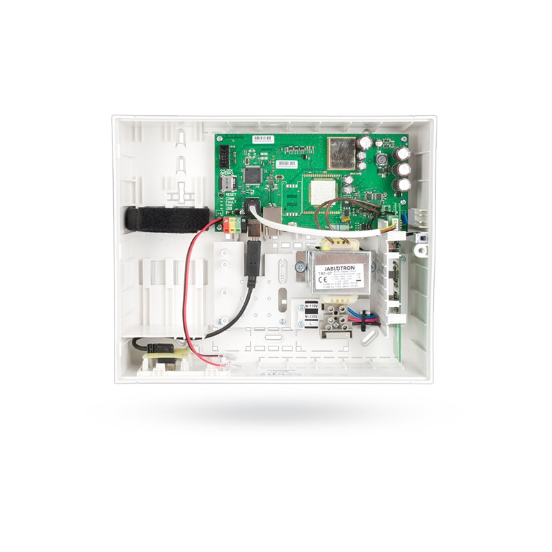 Centrale avec module de communication LAN et module radio intégrés