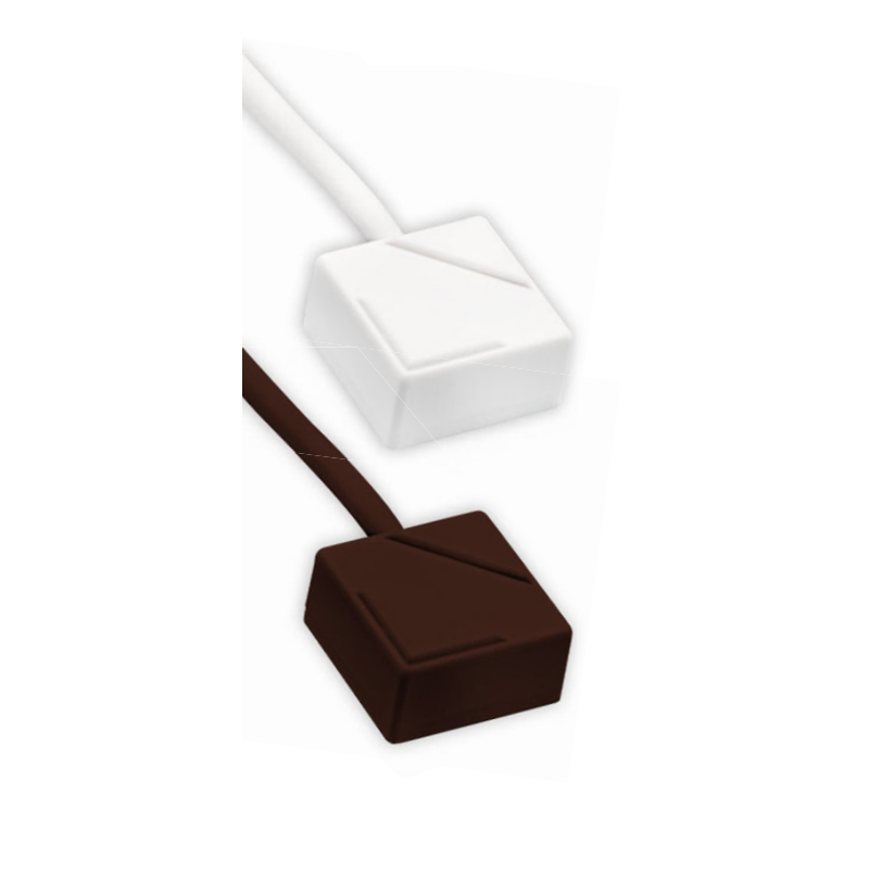 Détecteur de chocs électronique - pour cadres de fenêtres et de portes - Blanc