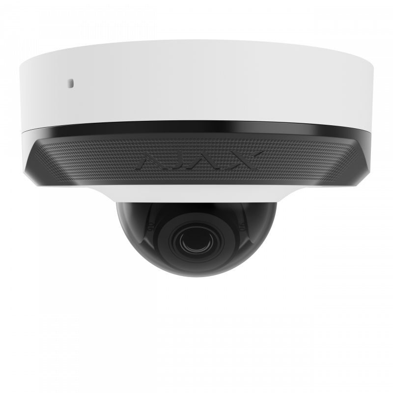 AJAX DomeCam Mini ASP - Caméra IP filaire 5 MP/2,8 mm Blanc