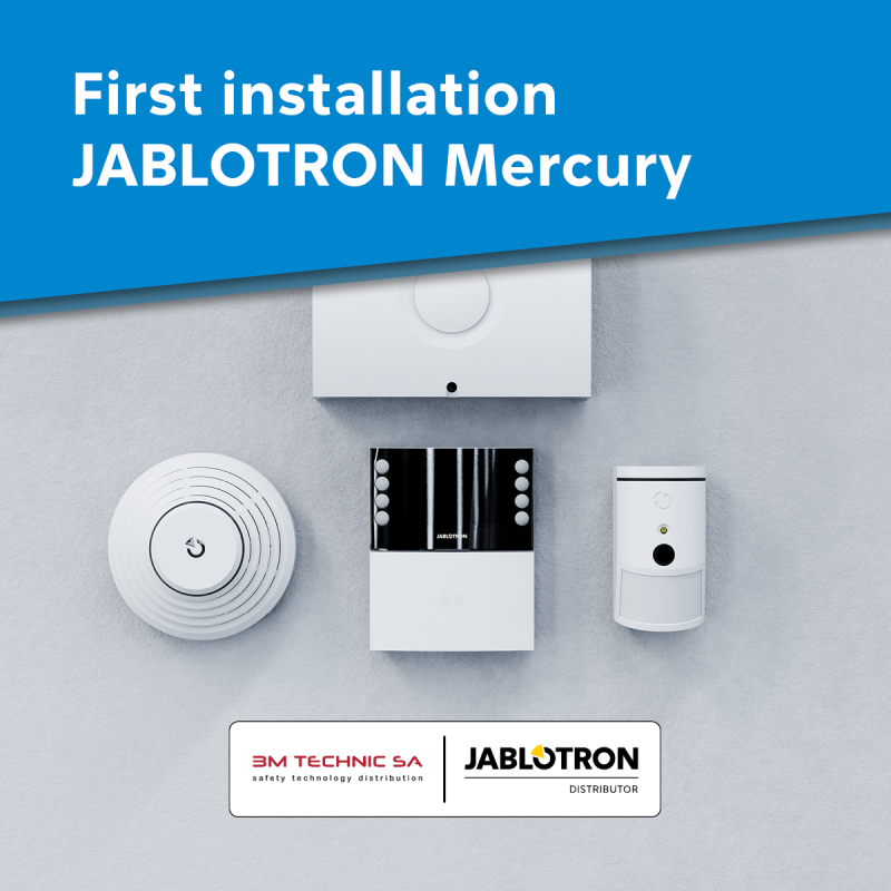 JABLOTRON Mercury - Première mise en service à NEUCHATEL (Marin)