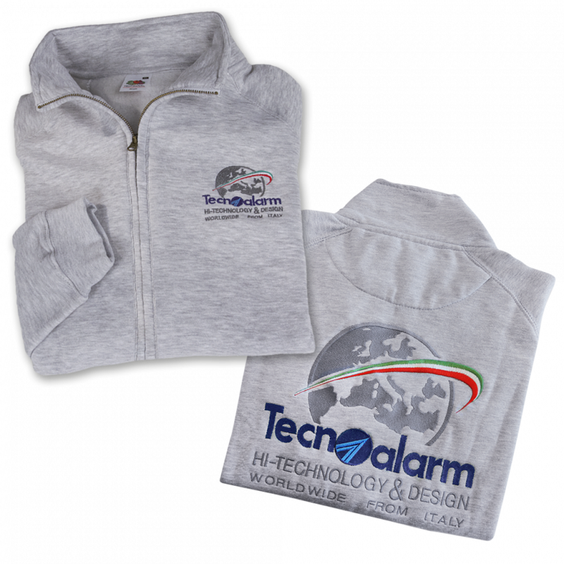 Sweat-shirt avec logo Tecnoalarm - Gris