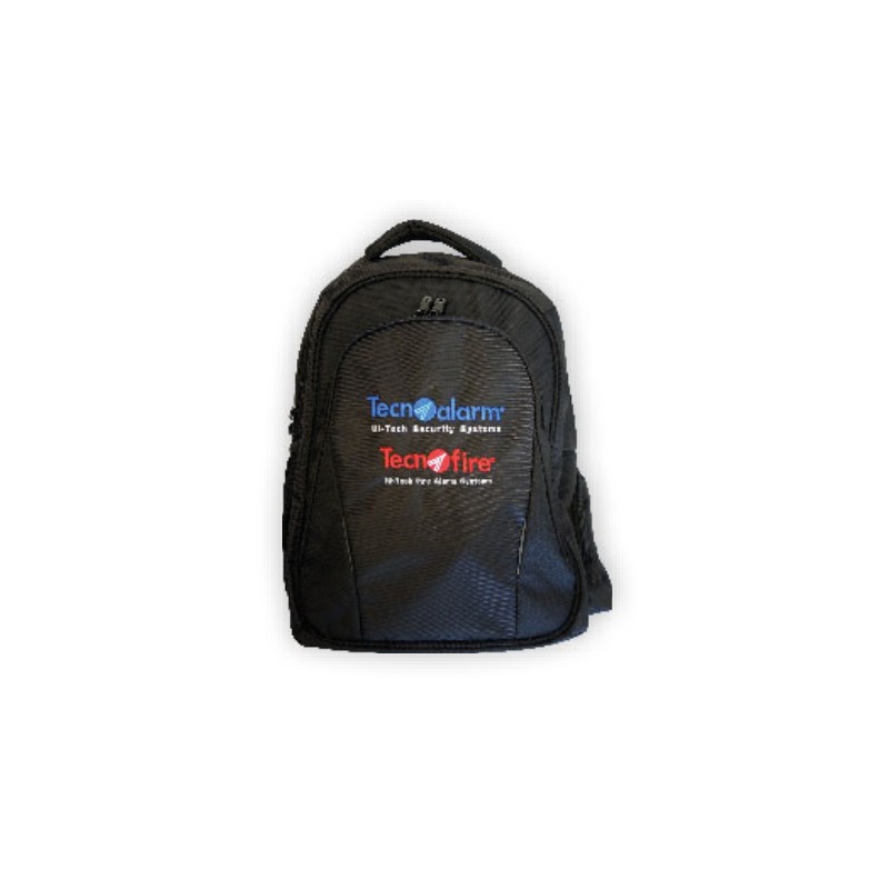 Laptop-Rucksack mit Tecnoalarm und Tecnofire Logos - Schwarz