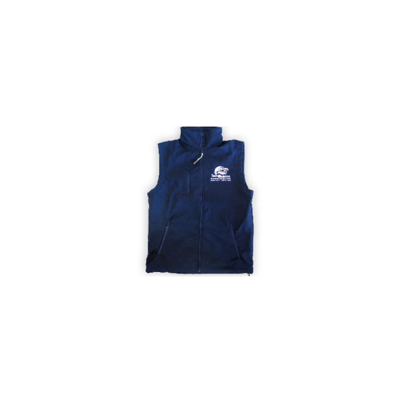 Gilet doublé en polaire avec logo Worldwide from Italy - Bleu