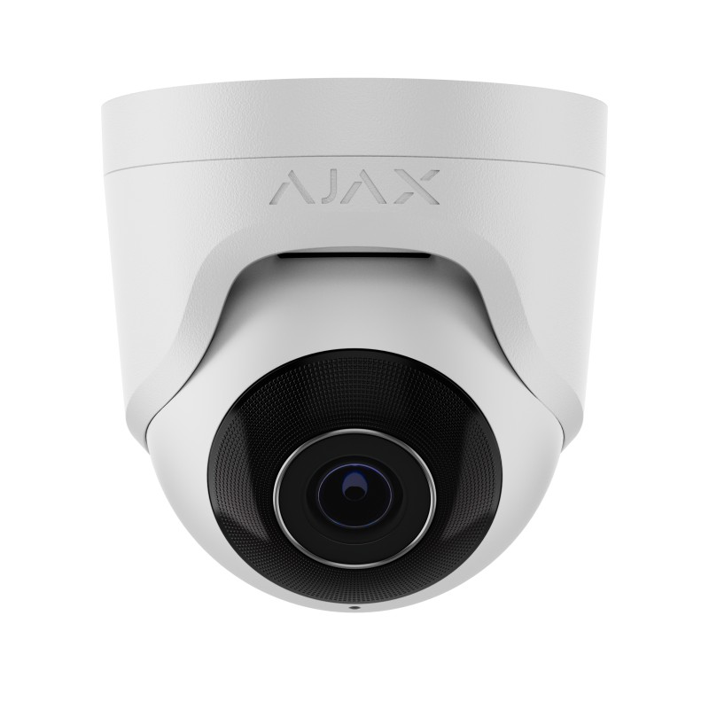 AJAX TurretCam (8 Mp/4 mm) - Verkabelte IP-Sicherheitskamera Weiss